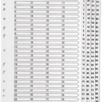 Q Connect A4 1-100 Mylar Index