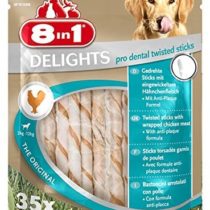 8 in1 Delights Twist Dental Sticks for dogs 2-12 kg, 35-Piece