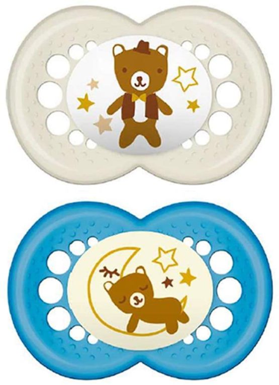 MAM SkinSoft Silicone Soothers 6-16 moths Day & Night, 6 pieces, 3 travel boxes - Image 3