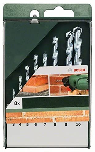 Bosch 8 pcs. Masonry Drill Bit Set (for Stone,Masonry, Calcareous sandstone, diameter 3-10 mm, Accessory Drill Driver) - Image 2