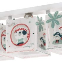 Dalber Children's Ceiling Lamp 3 Lights The Pirates, Multi-Colour