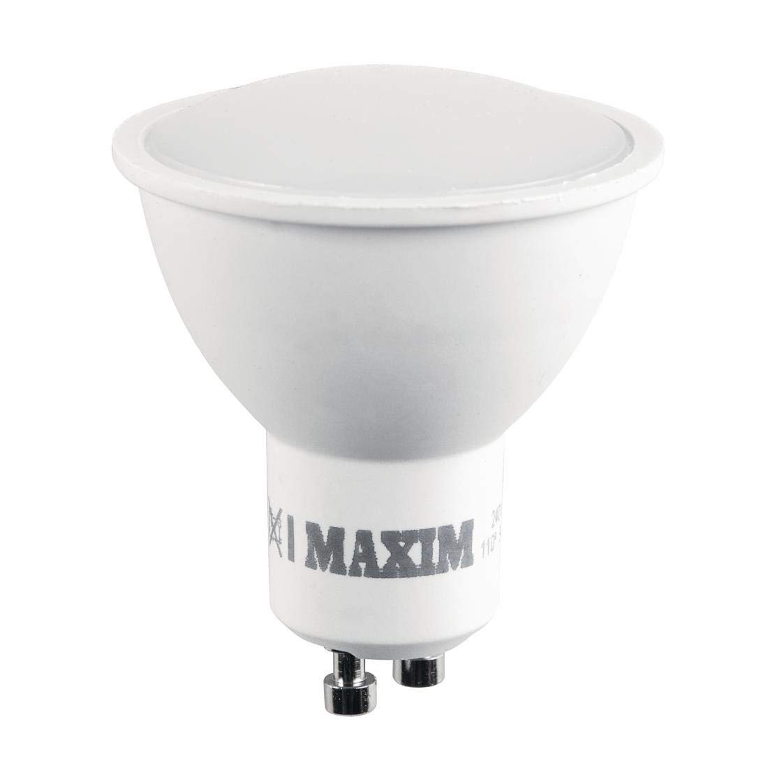 Maxim LED Bulbs, GU10, 5 W, Daylight White Pack of 10 50MLGU10DL5X10, Day Light, 10 Count (Pack of 1)