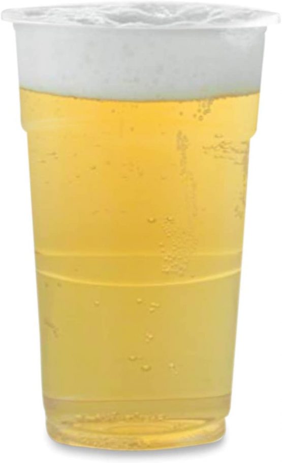 Large Plastic Glasses - Beer Cups Made from Clear PP (Half Pint to line 100Pcs) - Image 3