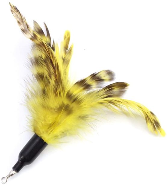 UEETEK 6pcs cat teaser refill cat teaser feather Replacement Cat Catcher Toy and Soft Furry Attachments For Cat Kitten Toy Wands - Image 3