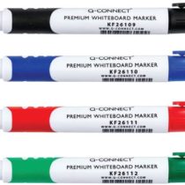 Q Connect Assorted Bullet Tip Premium Marker for Whiteboard (Pack of 4)