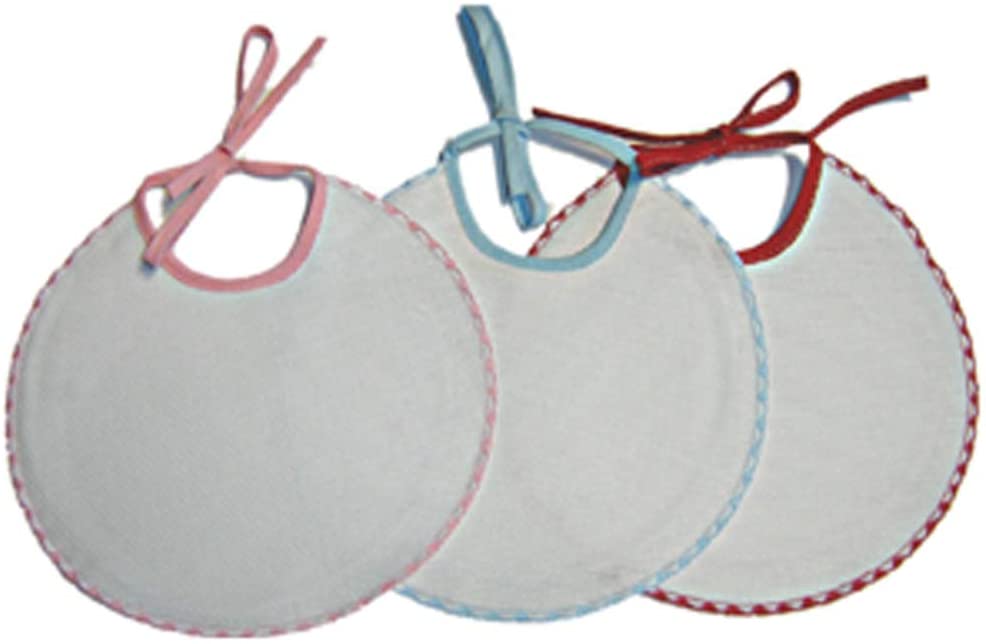 Bubabù BAV048 Dixi Embroidery Bibs with Ties 21 x 21 cm Made in Italy, multi-coloured, 0.2 x 21 x 21 cm