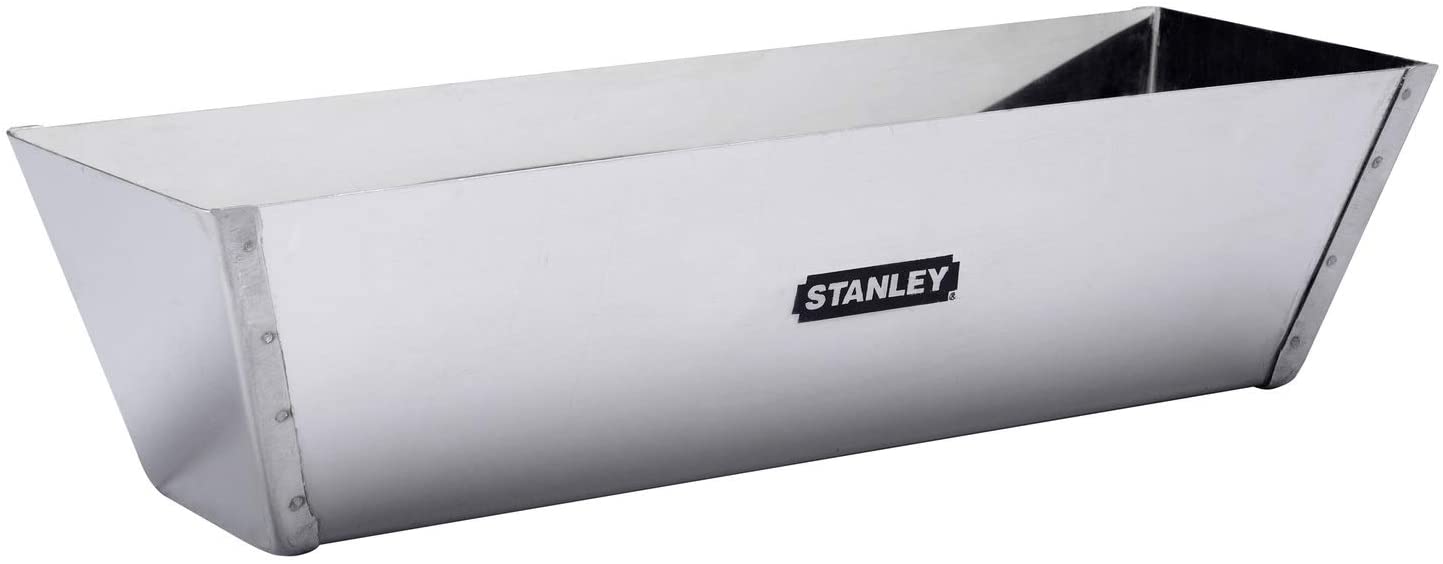STANLEY 12" Stainless Steel Mud Pan, STHT0-05867, Silver, Steel mud Pan 12 Inch