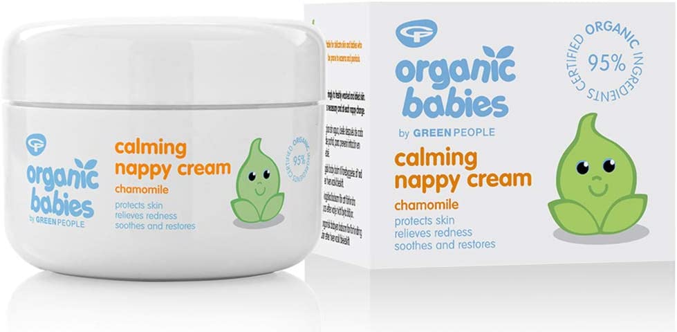 GREEN PEOPLE Organic Babbies Nappy Cream with Chamomile Baby Balm - 50Ml