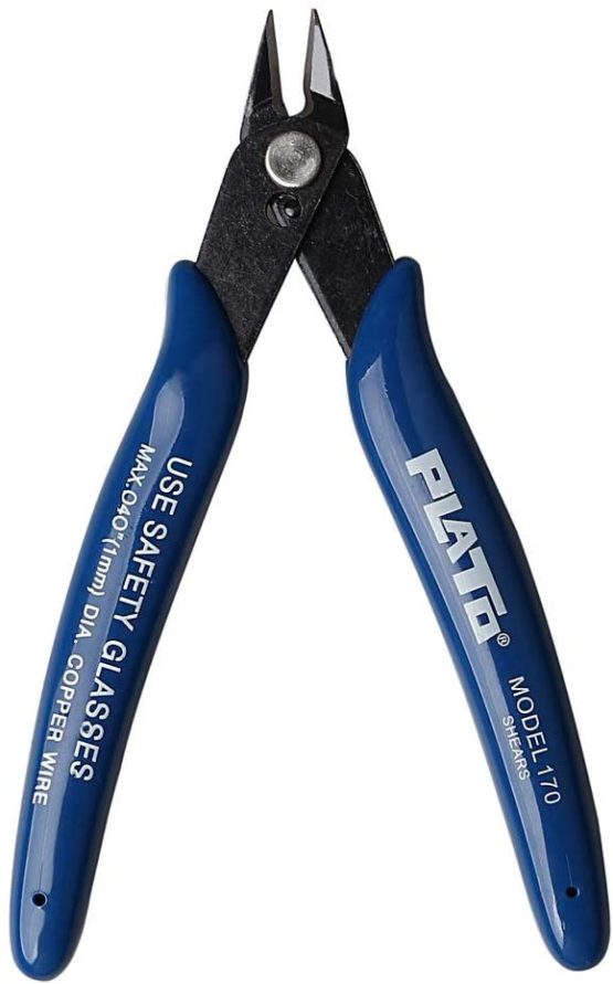 nuosen Wire Cutter, Craft Wire Precision Electrical Cable Cutter Cutting Plier Side Snips Flush Cutter Diagonal Pliers Cutting Pliers Tool for Coil Making, Home DIY Jewelry