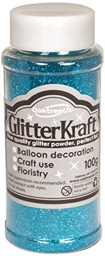ELEGANZA Fine Quality Glitter, Turquoise, 3 x 3 x 9 cm