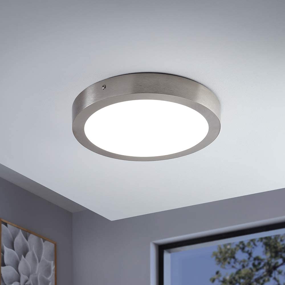 Eglo Connect LED Ceiling Light Fueva-C, Smart Home Ceiling lamp, Material: Metal Casting, Plastic, Colour: matt Nickel - Image 2