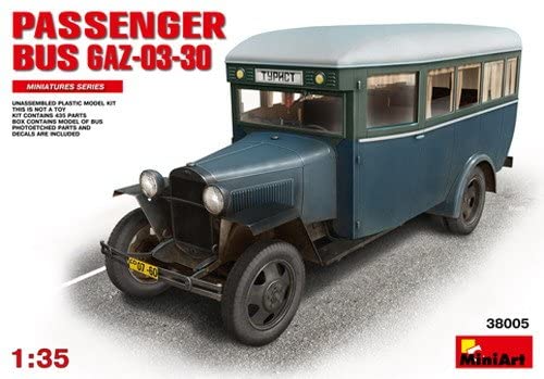 Miniart 1:35 Scale GAZ-03-30 Passenger Bus Building kit (Multi-Colour), Multicolor