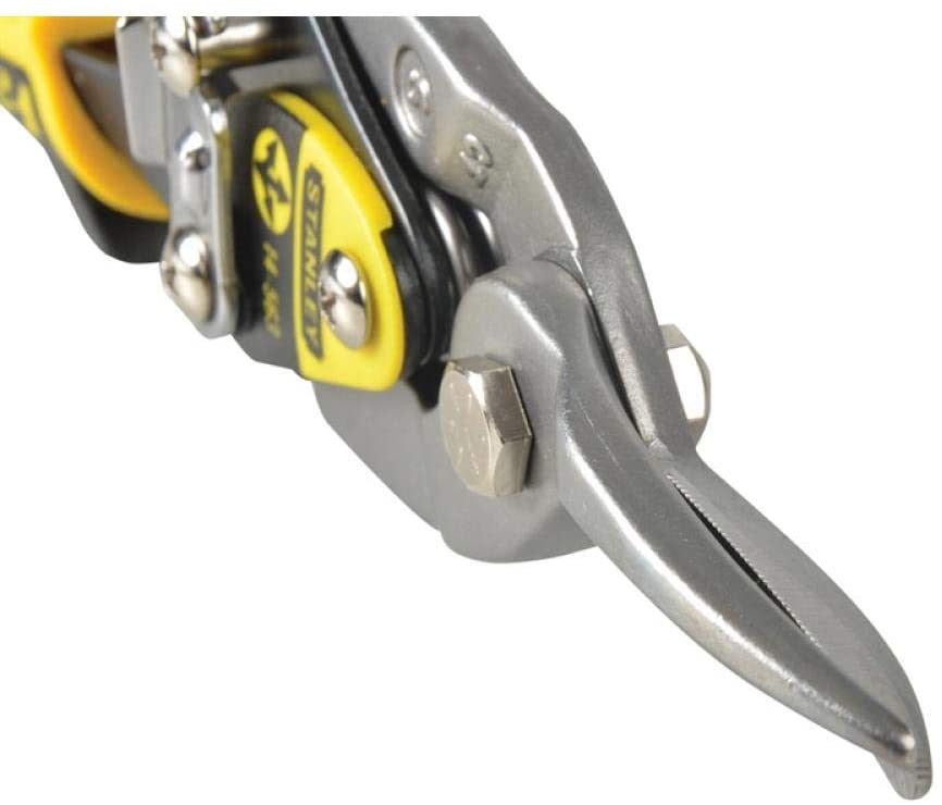 Yellow Aviation Snips & Holster Straight Cut 250mm (10in), Black/Yellow, gerade - Image 3