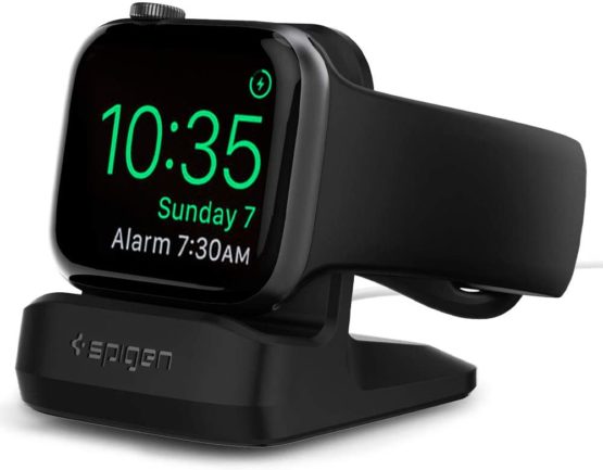 Spigen S350 Designed for Apple Watch Stand for 45mm/44mm/40mm Series 7/6/SE/5/4 and 42mm/38mm Series 3/2/1 - Black