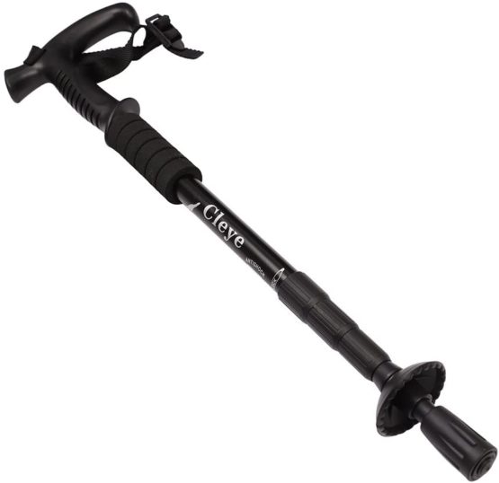 ITODA Aluminum Alloy Walking Trekking Poles Telescopic Anti-shock Hiking Sticks Lightweight Walking Poles Stick, Perfect for Walking Snow Mountain Climbing Walking Outdoor Climbing Backpacking - Image 2