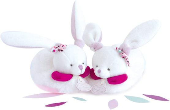 Doudou et Compagnie DC2702 Cerise Booties with Rattle - Image 2