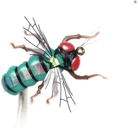 YZD Realistic Fly Fishing Flies Set Dry Mosquito Bottle Flies Bumble Wasp Steelhead Rainbow Trout Handmade Fishing Lure Flyfishing - Image 3
