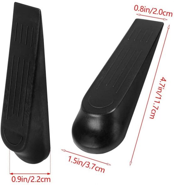fiXte® 5 Pack Door Stoppers Door Wedges Door Stop Wedges (Black) - Image 4