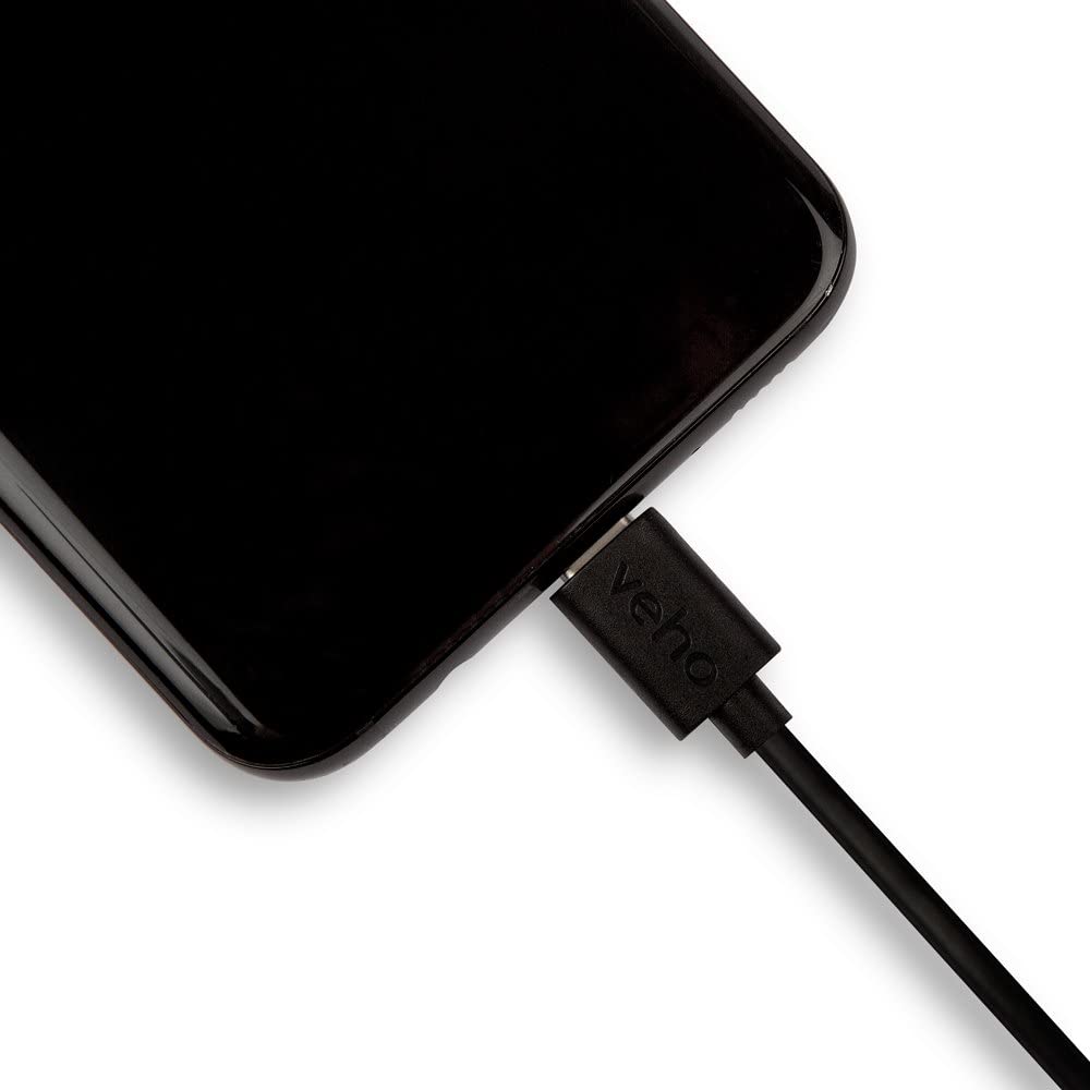 Veho Pebble 20cm USB-C Cable - Black , VCL-002-C-20CM, 0.2m / 0.7ft - Image 3