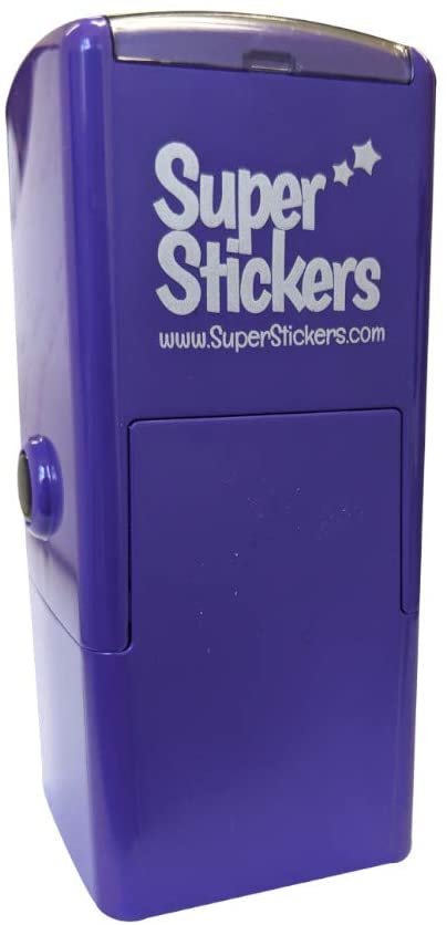 SuperStickers Great Work Dinosaur Pre Inked Stamper - Purple, 28mm Impression. Positive Stamp for Marking - Image 3