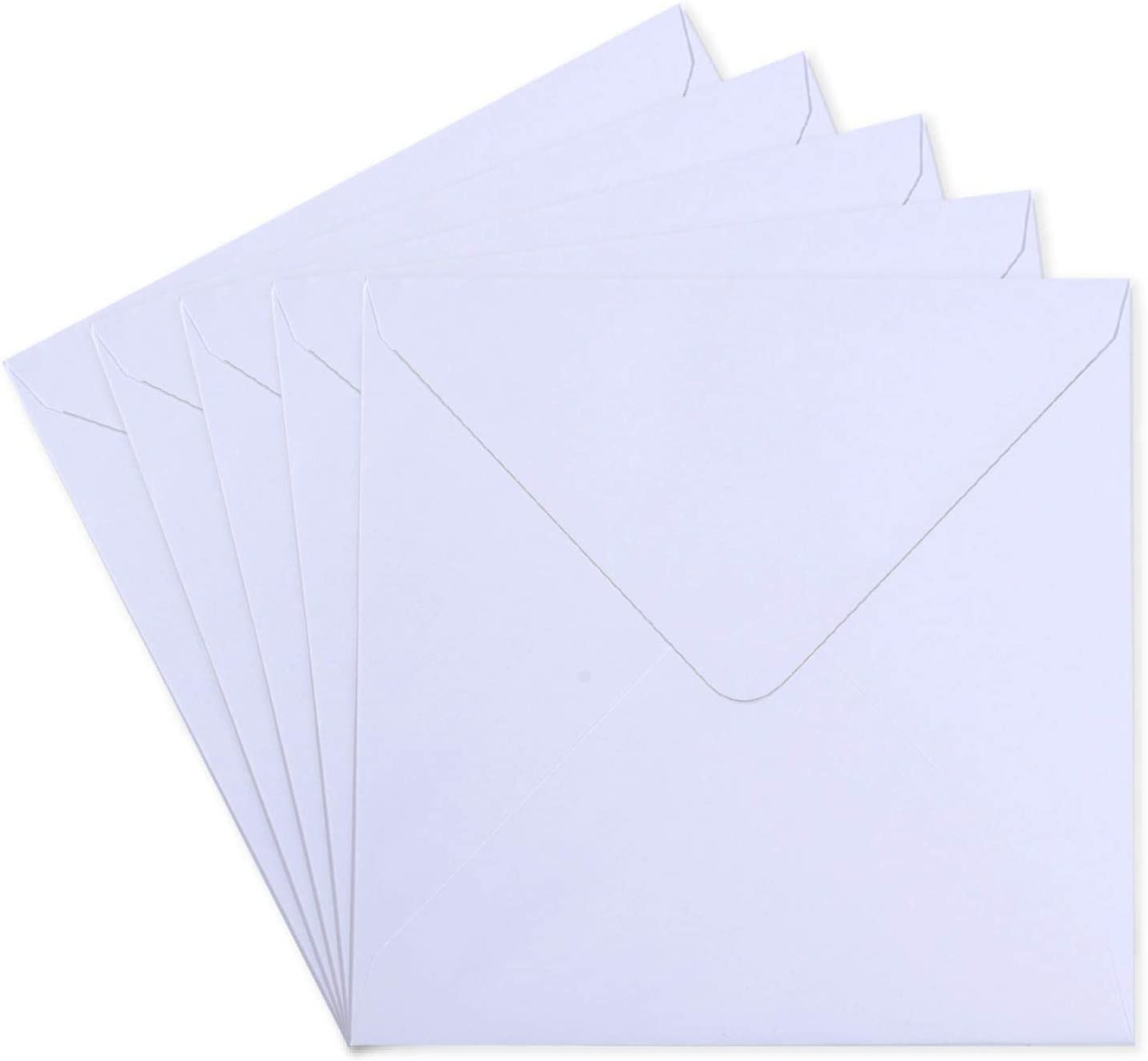 Vaessen Creative Large Square Florence Envelopes for Greeting Cards White, Set of 5, Matching Cards Available - Image 3