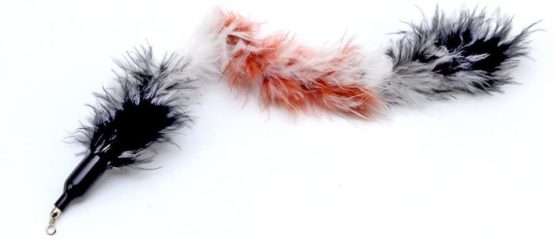 UEETEK 6pcs cat teaser refill cat teaser feather Replacement Cat Catcher Toy and Soft Furry Attachments For Cat Kitten Toy Wands - Image 4