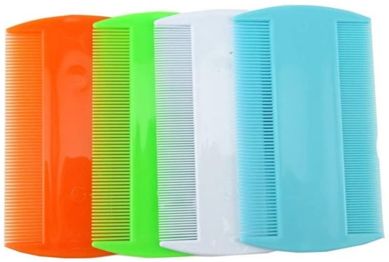 Airsun 4 Pack Flea Lice Combs Grooming Fine Tooth Hair Dandruff Combs Double Sided Health Remedies Repellent Ticks Dogs Cats - Image 4