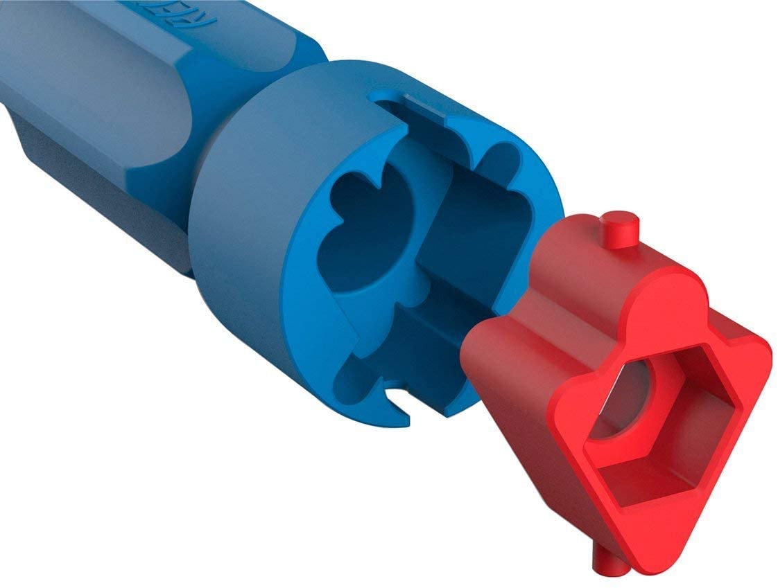 the "new" Universal Rela Toilet Seat Installation wrench with longer Application possibilities, Blue - Image 4