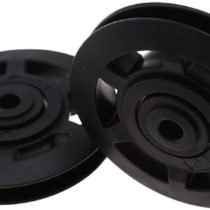 YINETTECH 2Pcs 95mm Bearing Round Pulley Wheel Cable Lift Sports Wearproof Equipment