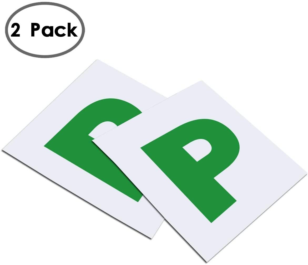 Onarway Fully Magnetic P Plates for New Drivers 2 Pack Whole-Magnetic Plate - Non Scratch Vehicle Paint - Image 2