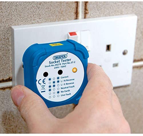 Draper 34279 Socket Tester, 13A , Blue - Image 2