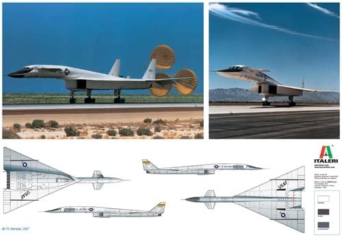 Italeri 1282 XB - 70 Valkyrie, Scale 1:72, Plastic Model Kit, Silver, 17.5 x 30.7 x 5.1 inches - Image 2