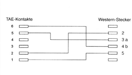 InLine® Connection Cable TAE-N to RJ11 (6P4C) black Black 1 m - Image 3