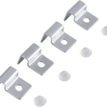Pack of 4 Stainless Steel Aquarium Fish Tank Glass Cover Clip Support Holder for Protecting(8mm)