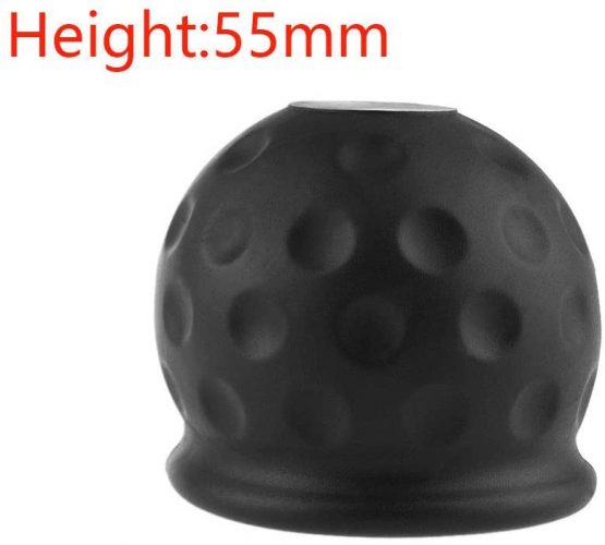 MSA 50mm New Black Rubber Tow Bar Ball Case Towball Protect Car Hitch Cover - Image 3