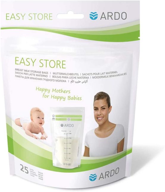 Ardo Easy Store Breastmilk Bag - Pre-Sterilised Bags for Storing and Freezing Breast Milk - 180 ml Capacity - 25 Pieces - Image 2