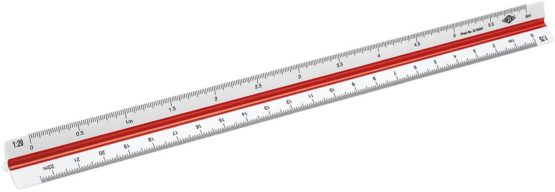 Wedo 52 55001 30 cm Architect’s Triangular Scale Rule