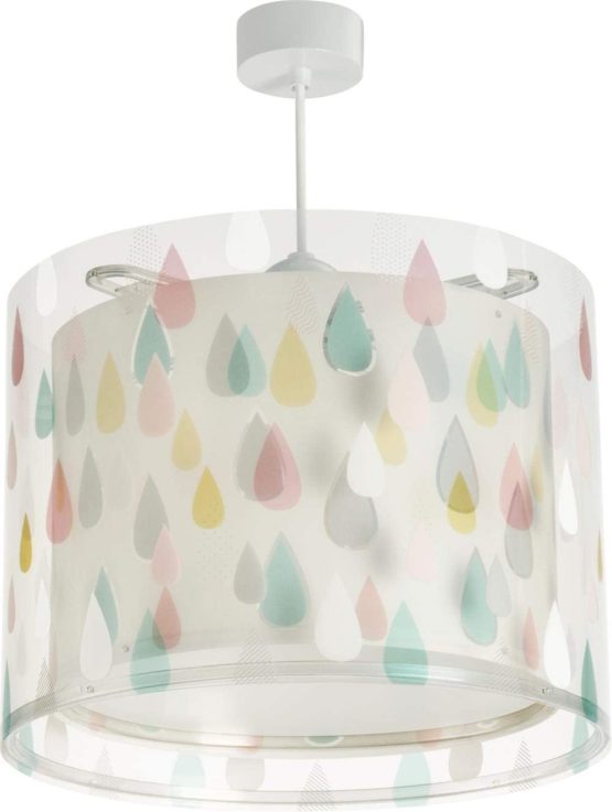 Dalber Multi-Coloured E27 Hanging Lamp with Coloured Rain Design