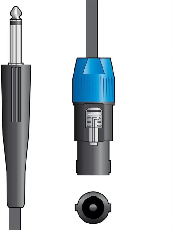 chord SPK-J150 1.5 m 6.3 mm Mono Jack to Speakon Plug - Image 3
