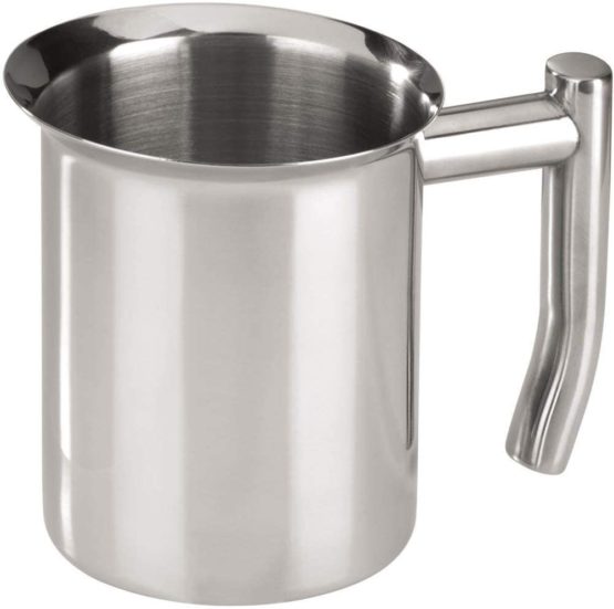 Xavax 1-Piece Stainless Steel Milk Jug for Cappuccino - Silver