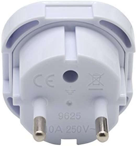 Sabena Universal Travel Adapters UK to EU Europe Including Turkey,Morocco, Spain etc. 10 Amp