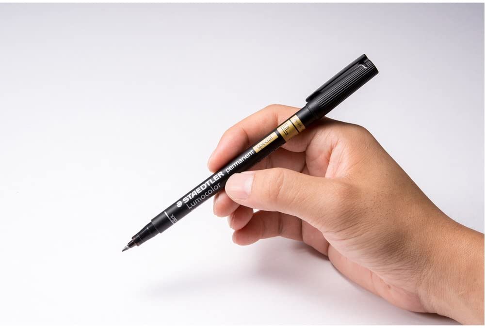 STAEDTLER 319 F-9 Lumocolor Special Permanent Marker, Medium 0.6 mm - Black (Pack of 10), 1 count (Pack of 10) - Image 3