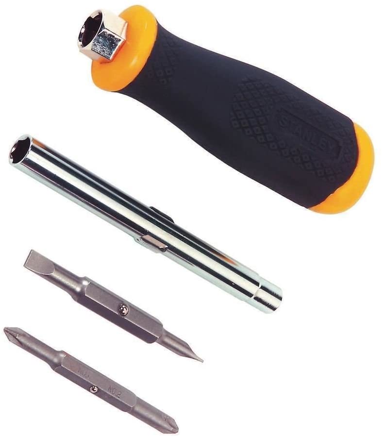 Stanley 6 Way Screwdriver Yellow and Black STA068012
