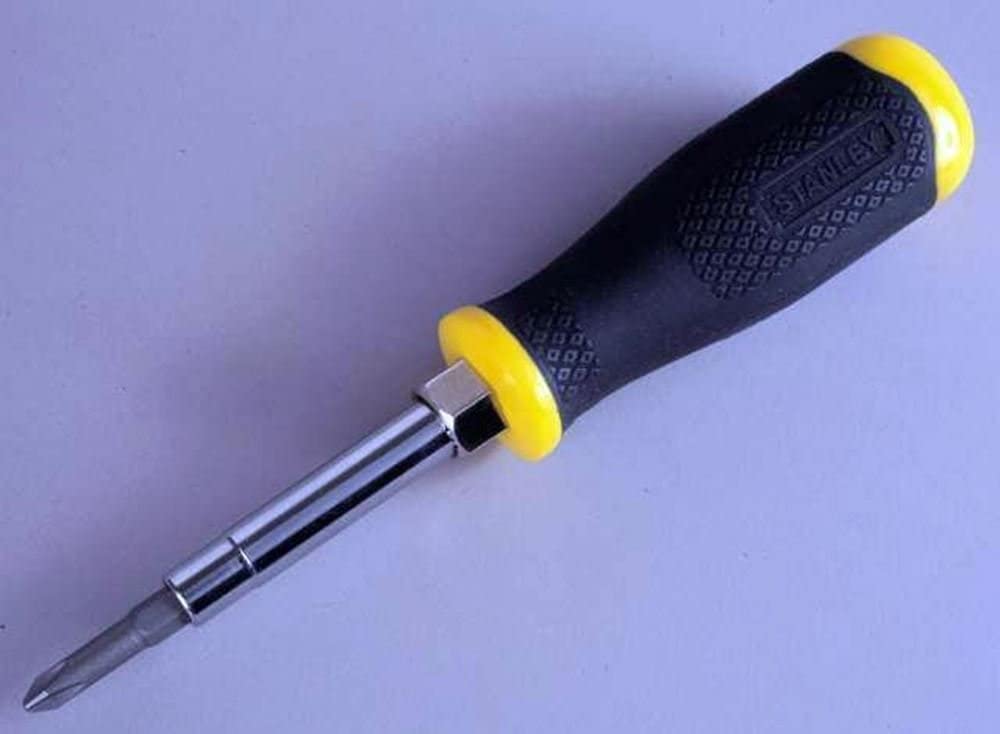 Stanley 6 Way Screwdriver Yellow and Black STA068012 - Image 3