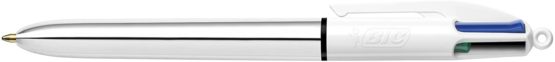 BIC 4 Colours Shine Retractable Ballpoint Pen Black/Blue/Red/Green (Pack of 12 - Image 3