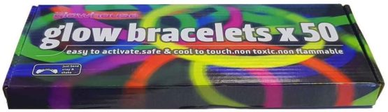 50 Pack of Glow Stick Bracelets - Image 3