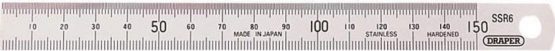 Draper 22670 SSR6B Expert Stainless Steel Rule, 150mm
