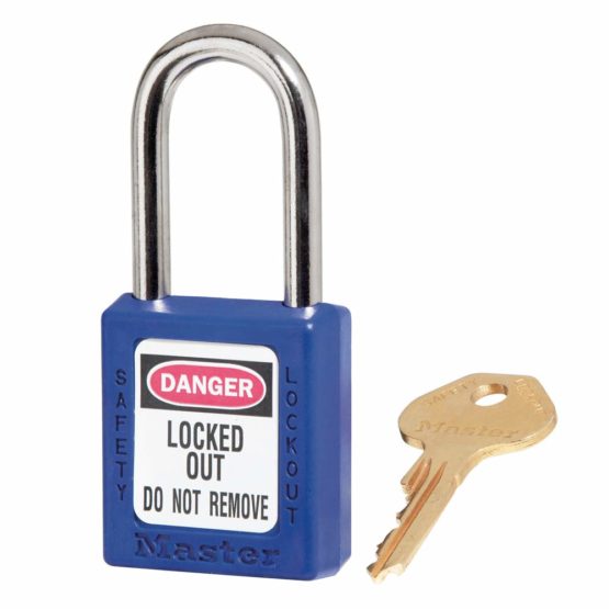 Master Lock ML410BLU Keyed Different Padlock, Blue