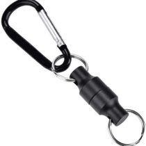 MAGT Fishing Strongest Magnetic Net Release Clip Hanging Holder Aluminum Carabiners Single Keychain Hook Magnet Buckle for Fly Fishing