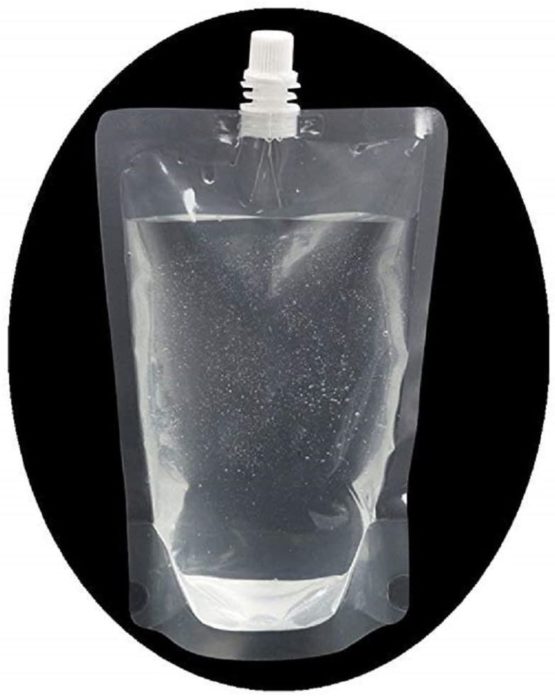 CMJ 6 x Stand Up 500ml Pouch Drinks Bag Booze Cruise Festival Camping UK Seller